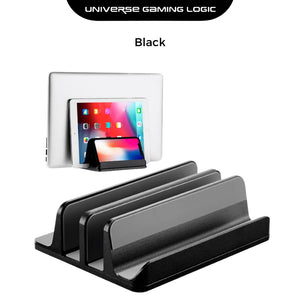 UGL Aluminum Vertical Laptop Stand – 2-in-1 Adjustable Dock